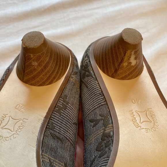 Roberto Vianna Plaid Shoes With Wooden Heel - Picture 7 of 11